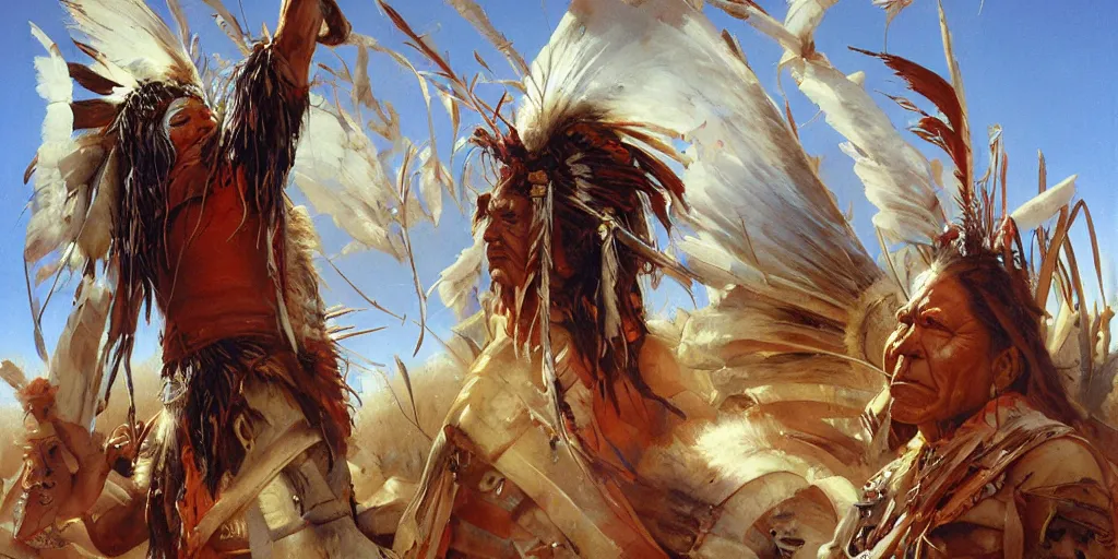 Image similar to of Native American Chief by Peter Andrew Jones and Peter Gric