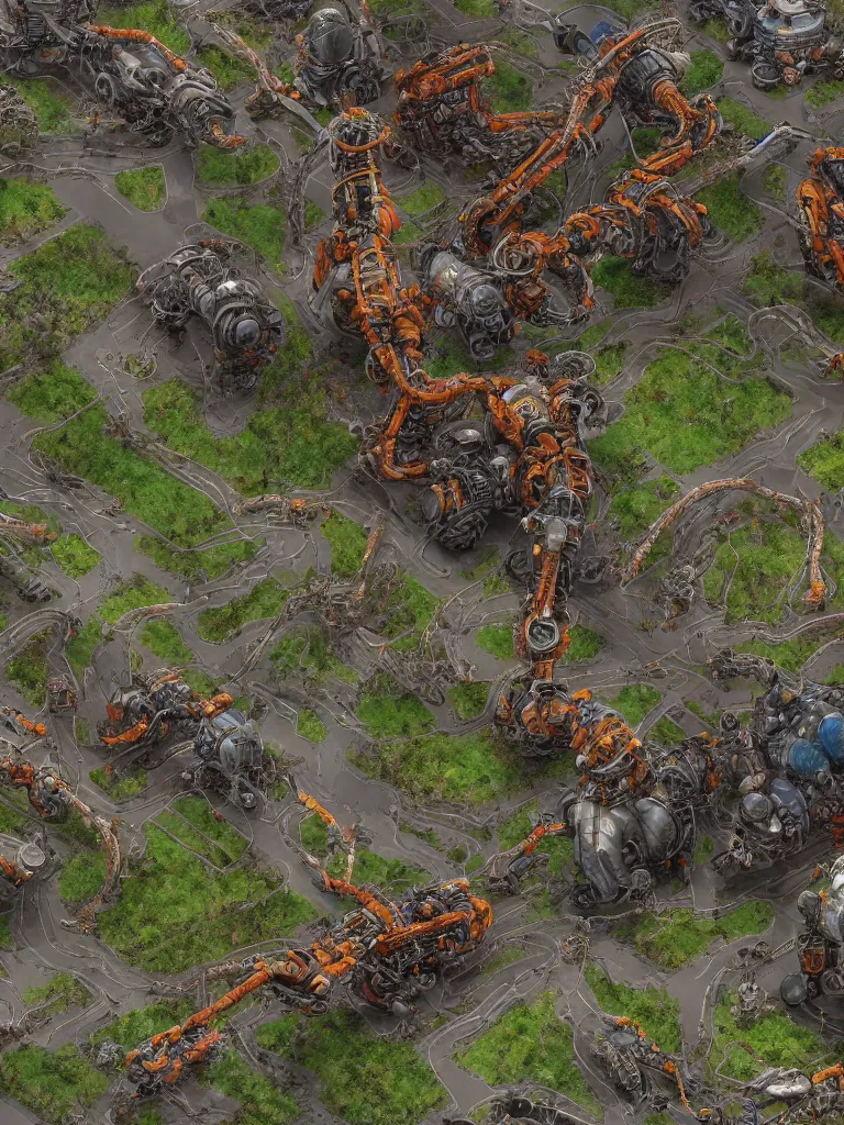 Image similar to photo realistic factorio biter by disney concept artists, blunt borders, rule of thirds