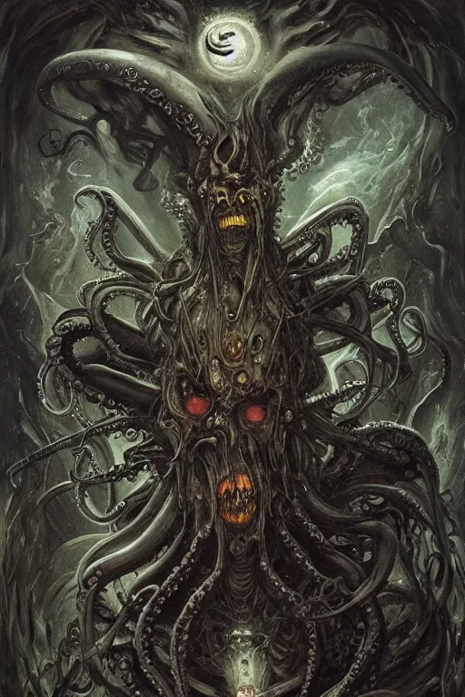 Image similar to life and death mixing, demonic wings, octopus tentacles, fireflies, hyperdetailed, 4 k, trending on artstation, dark and gloomy, demonic, cinematic, artgerm, h. r. giger, francis bacon, gustave moreau, luis royo