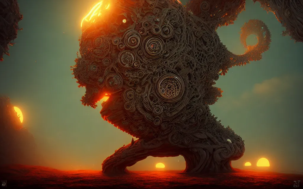 Prompt: the soul crushing weight of unlived dreams inflicts pain on the mind, magnificent intricate detailed illustration, fractal, cinematic lighting, wide angle, volumetric light scattering, bioluminescent, 8k, artstation, concept art, octane render, sunset