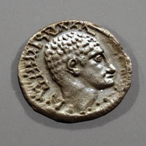 Prompt: roman coin of maxentius the usurper,