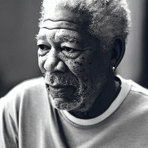 Prompt: cinematic still of Morgan Freeman preaching at a Baptist Church in Rural Tennessee, close up, shallow depth of field, cinematic