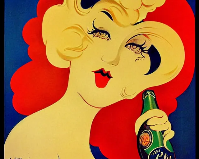 Image similar to vintage poster pur champagne. art nouveau, french, realistic, cheerful, art work by leonetto cappiello