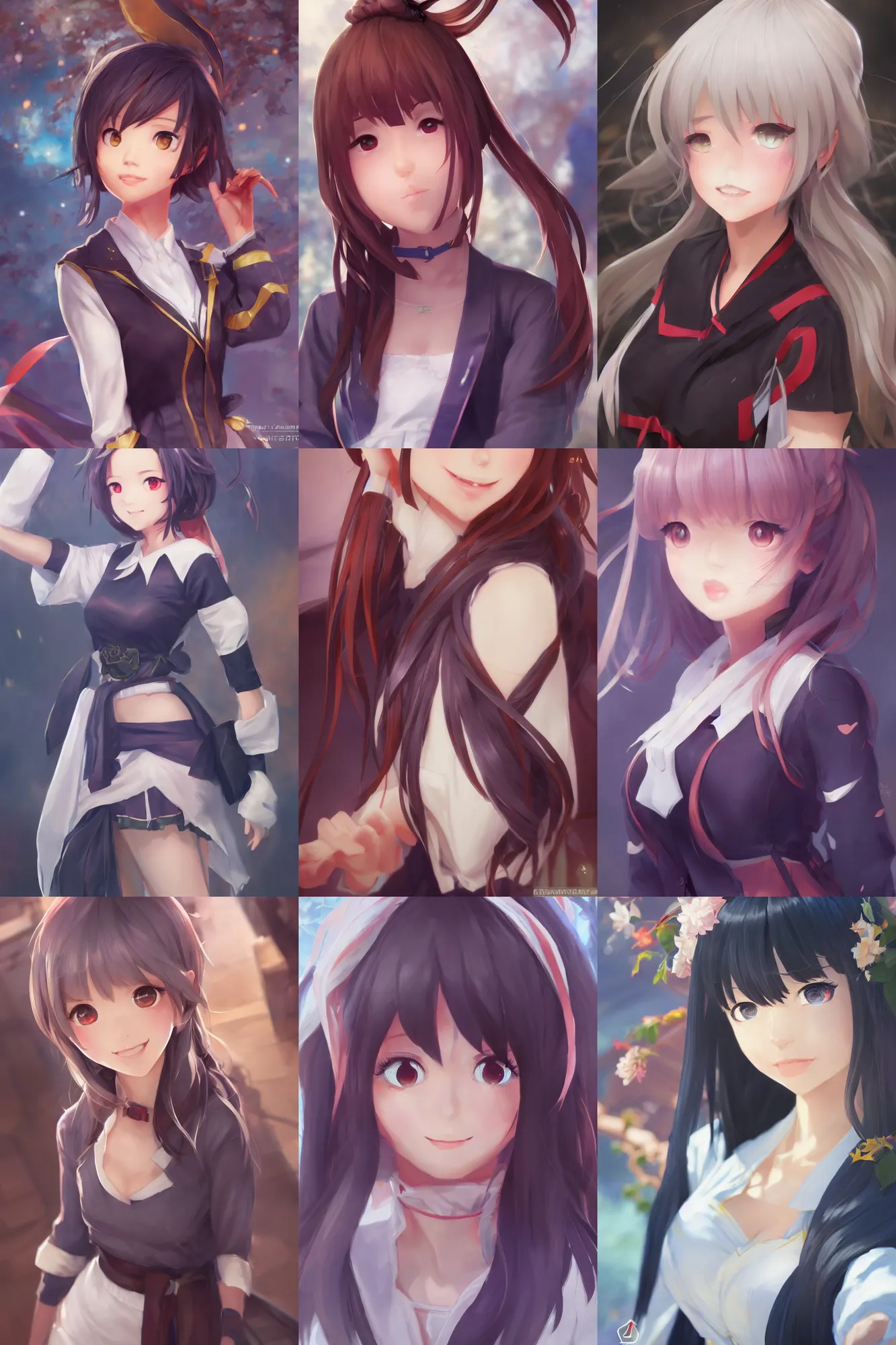 Prompt: a vtuber portrait of Selen Tatsuki from Nijisanji, by Stanley Artgerm Lau, WLOP, Rossdraws, James Jean, Andrei Riabovitchev, Marc Simonetti, and Sakimichan, trending on pixiv