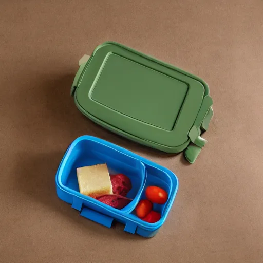 Prompt: productphoto of a tactical childrens lunchbox