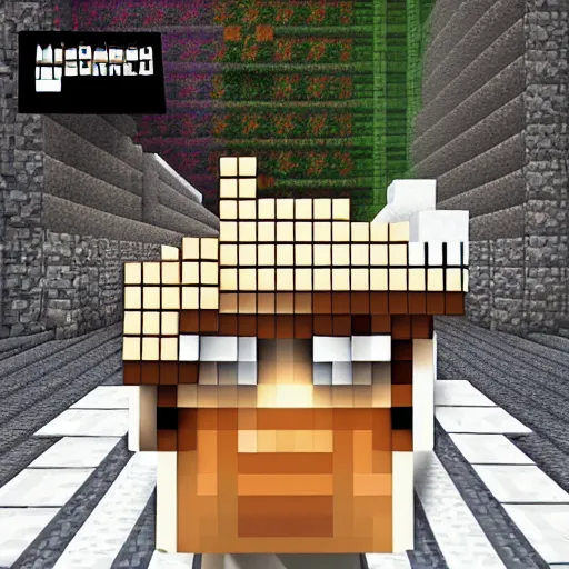 Prompt: frank ocean blonde album in minecraft