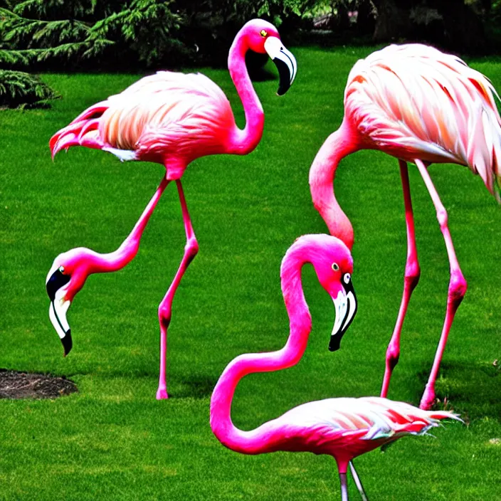 Image similar to flamingo lawn monsters at vanvcouver,british columbia,canada