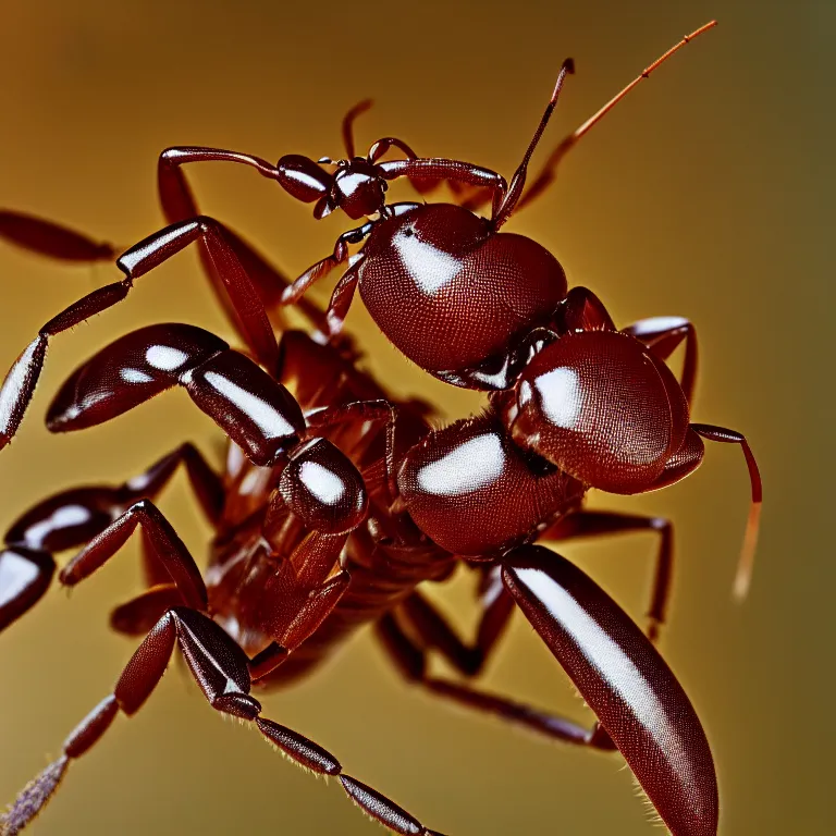 Prompt: macro photograph of a soldier ant, 180mm sigma lens, extremely hyperdetailed, epic composition, masterpiece