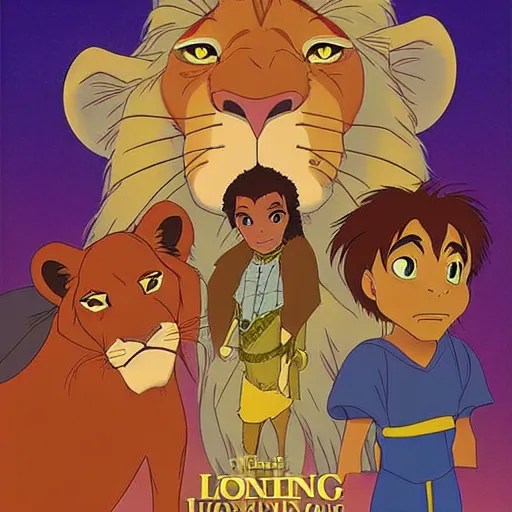 Prompt: The Lion King (1994) in the style of Studio Ghibli