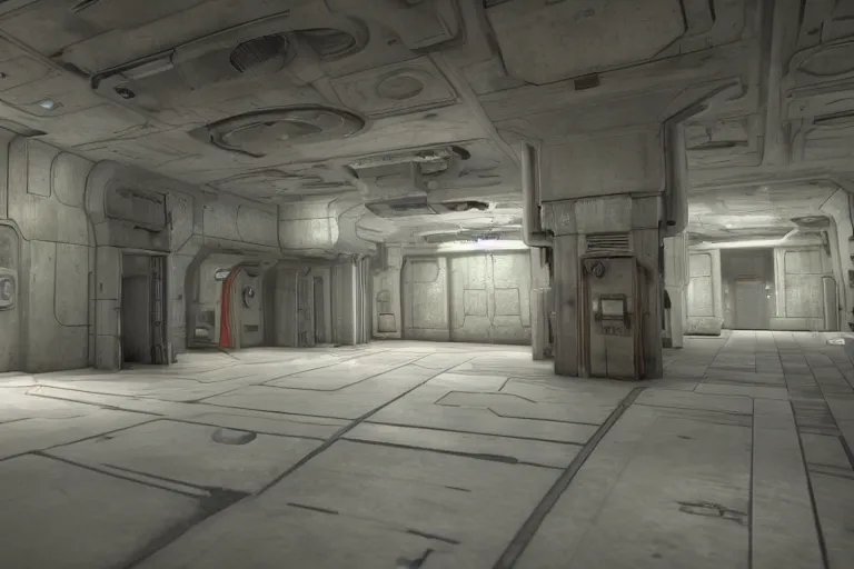 Prompt: a photo the backrooms in star wars, empty, unsettling, extremely high detail, 8 k, unreal engine, photorealism, hyperrealism