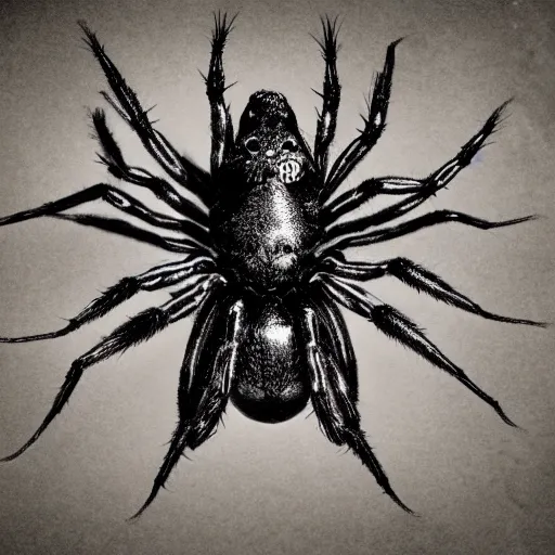 Image similar to a gigantic spider eating a human head