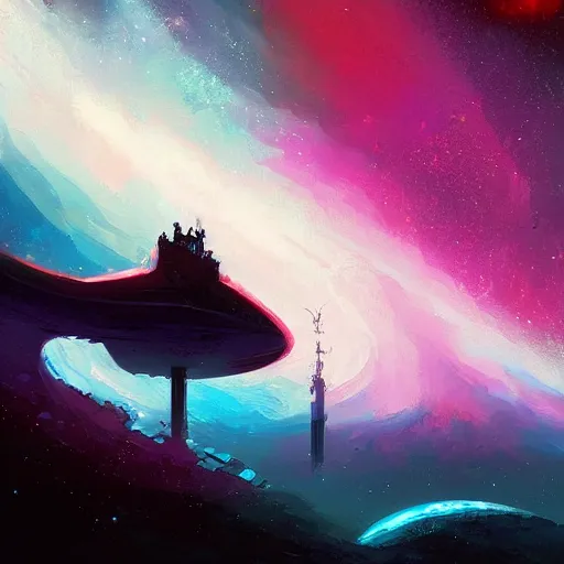 Image similar to a black hole in space, by anato finnstark, by alena aenami, by john harris, by ross tran, by wlop, by andreas rocha