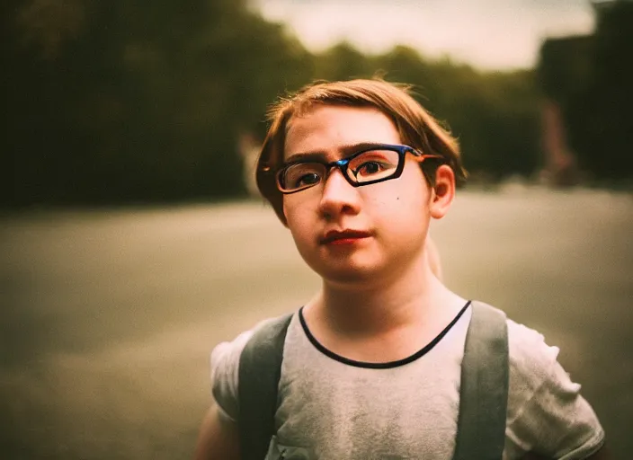 Prompt: portrait of a minion, Photographed with Leica Summilux-M 24 mm lens, ISO 100, f/8, Portra 400