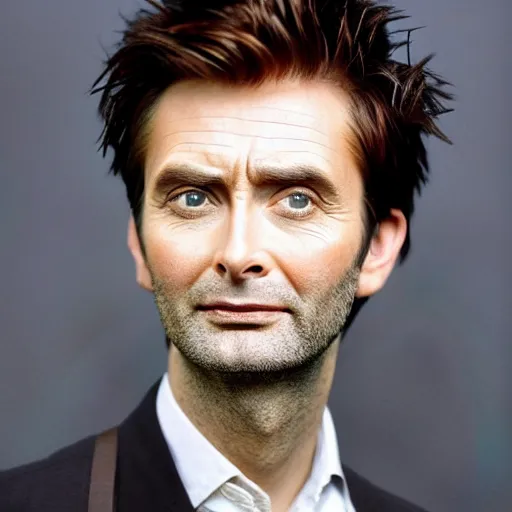 Image similar to david tennant mixed with georgia moffett