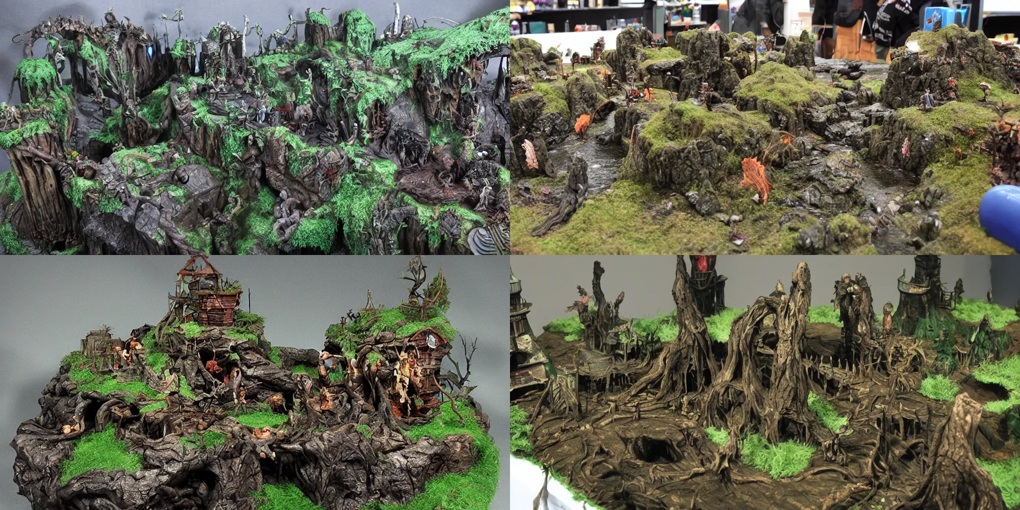 Prompt: diorama of Isle of giant horrors, realistic