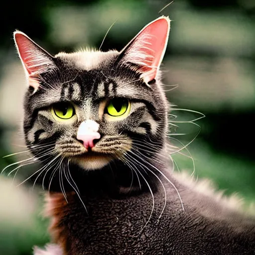 Image similar to a dragon - cat - hybrid, animal photography, wildlife photo