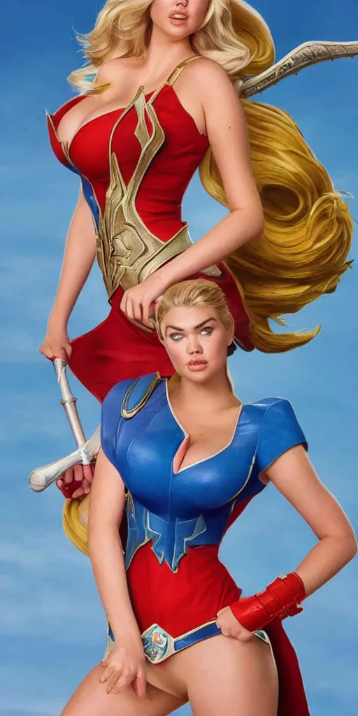 Prompt: Kate Upton as She-Ra