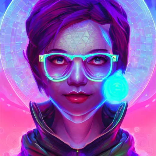 Image similar to skill magic geek inside matrix deepdream radiating a glowing aura stuff loot legends stylized digital illustration video game icon artstation lois van baarle, ilya kuvshinov, rossdraws,