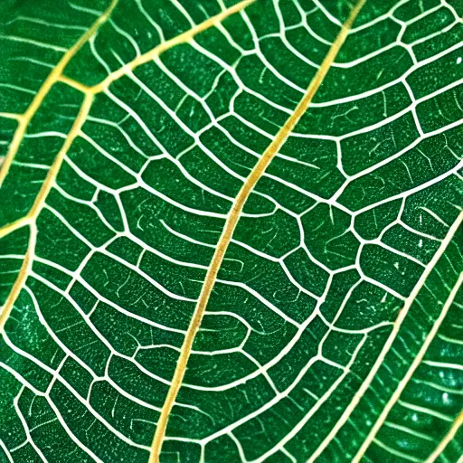Prompt: pattern on a leaf resembling that of a brain
