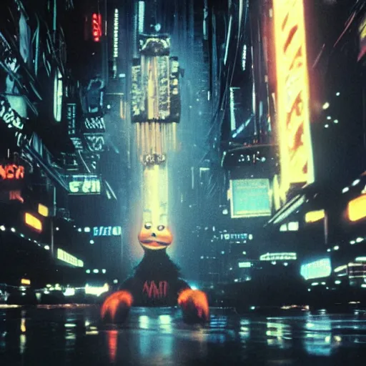 Image similar to elmo in bladerunner