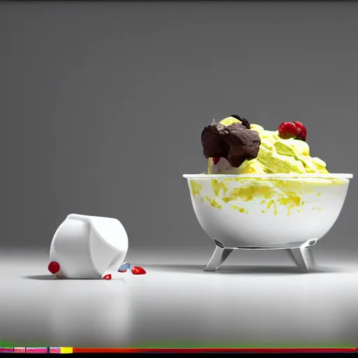 Image similar to yogurt!!! Gorilla, masterpiece, ((octane render, Nvidia raytracing demo))