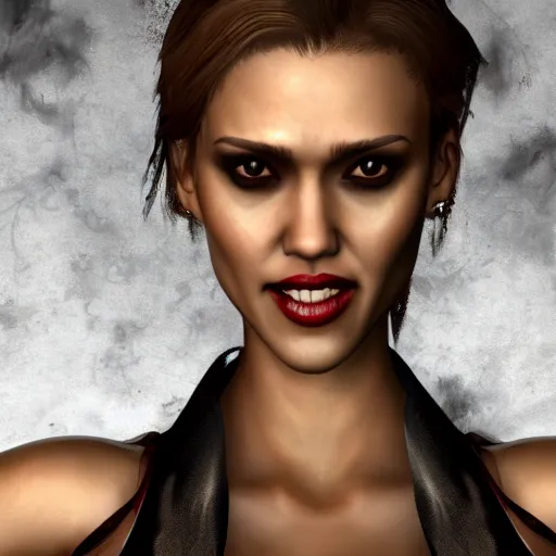 Image similar to jessica alba, vampire the masquerade bloodlines, troika games, vtmb, vtm