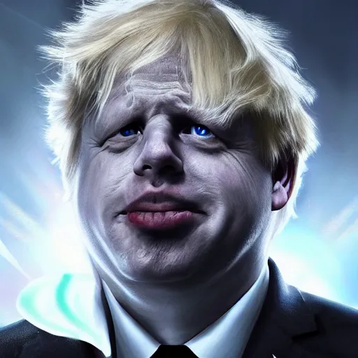 Image similar to boris johnson as marvel super villain, photorealistic, villain, 8 k