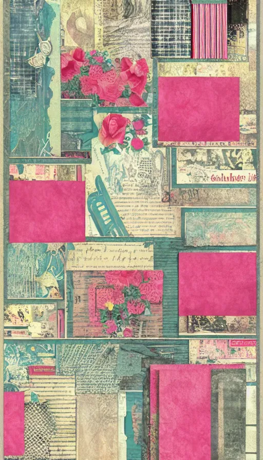 Image similar to a scrapbook by bhare art, superrare trending, scrapbook paper collage, sharp focus, soft light