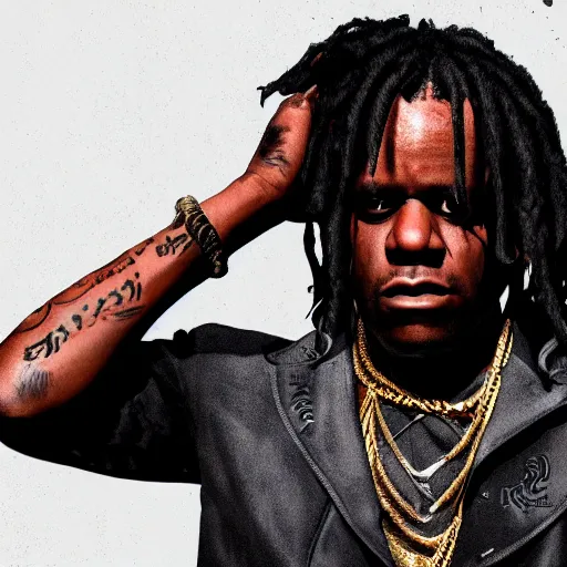 Image similar to Rapper Chief Keef In Django redemption 2 digital art 4K quality super realistic