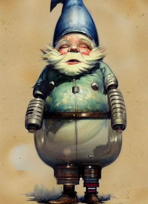 Image similar to ( ( ( ( ( 1 9 5 0 s robot knome very fat. muted colors. ) ) ) ) ) by jean - baptiste monge!!!!!!!!!!!!!!!!!!!!!!!!!!!!!!