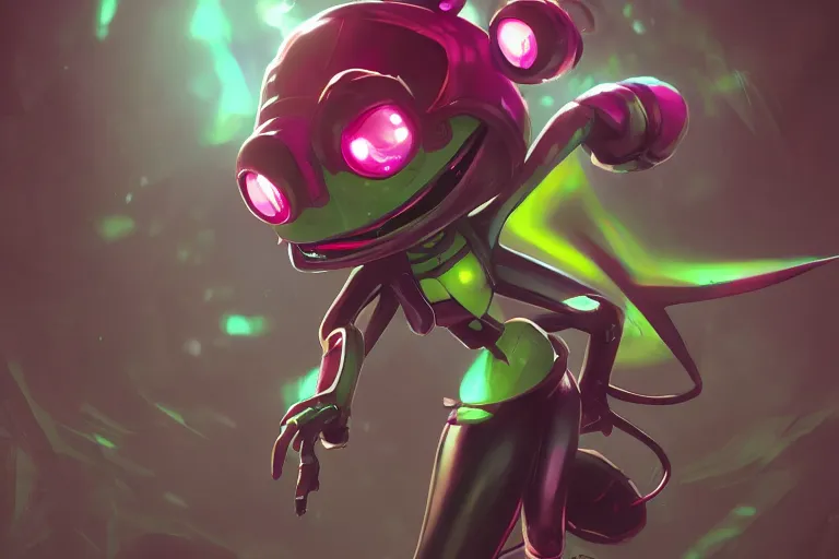 Prompt: invader Zim , made by Stanley Artgerm Lau, WLOP, Rossdraws, ArtStation, CGSociety, concept art, cgsociety, octane render, trending on artstation, artstationHD, artstationHQ, unreal engine, 4k, 8k,