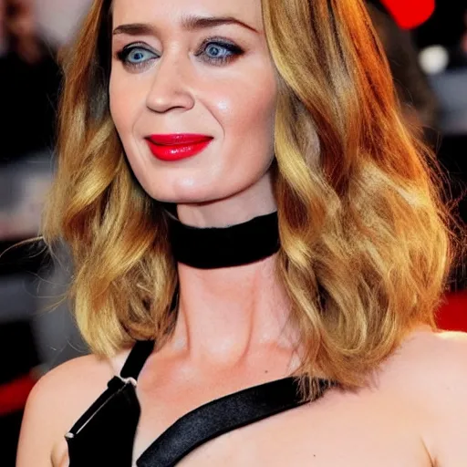 Image similar to emily blunt as black widow