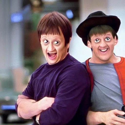 Prompt: rob schneider starring in dumb and dumber