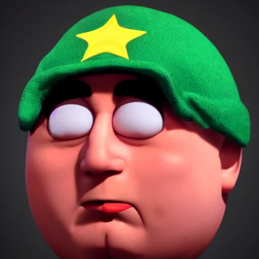 Image similar to eric cartman face from south park south park south park south park cgsociety photorealistic cg model