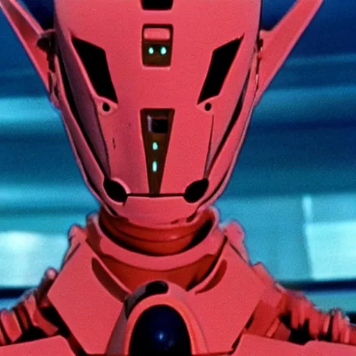 Image similar to movie still of robot evangelion, cinematic composition, cinematic light, criterion collection, by wes craven