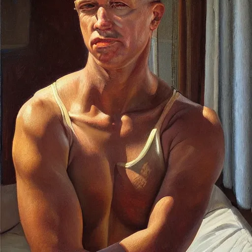 Prompt: Oil Painting of Jimmy J.J. Walker by Francine van Hove