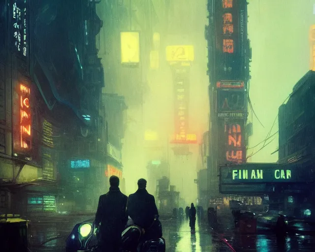 Image similar to 2 0 1 8 blade runner movie still man look at the cityscape from roof perfect face fine realistic face pretty face neon puffy jacket blue futuristic sci - fi elegant by denis villeneuve tom anders zorn hans dragan bibin thoma greg rutkowski ismail inceoglu illustrated sand storm alphonse mucha