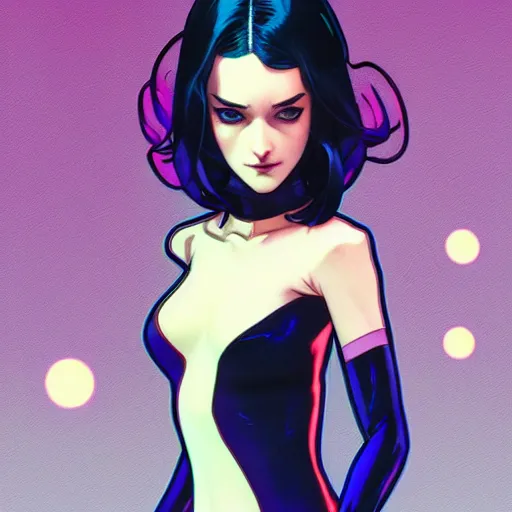 Image similar to a beautiful slim angry superhero winona ryder fighting crime, art by ilya kuvshinov and lois van baarle and alphonse mucha and ross tran and range murata and artgerm, digital art, highly detailed, profile picture, intricate, sharp focus, trending on artstation hq, deviantart, pinterest, unreal engine 5, 4 k uhd image