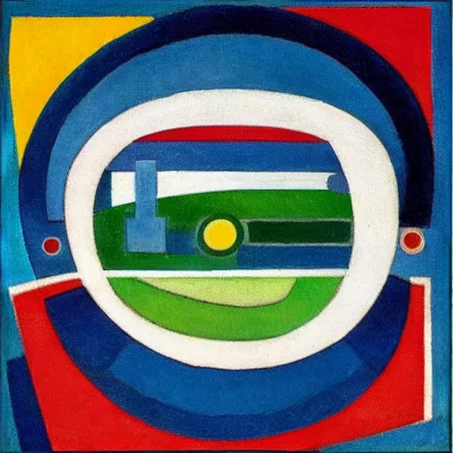 Image similar to novo nordisk logo by kandinsky, oil on canvas