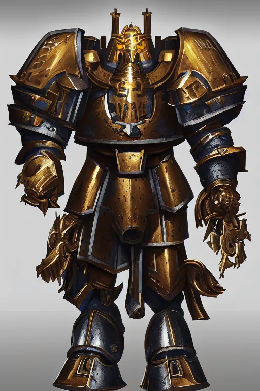 Image similar to armor portrait heros warhammer 4 0 k horus heresy fanart - the primarchs emperor by johannes helgeson animated with vfx concept artist & illustrator global illumination ray tracing hdr fanart arstation zbrush central hardmesh 8 k octane renderer comics stylized