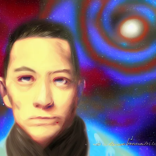 Image similar to planet tamaki, portrait, digital art