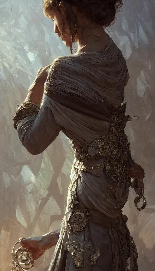 Prompt: the blacksmith, fame of thrones, fibonacci, sweat drops, intricate fashion clothing, insane, intricate, highly detailed, digital painting, artstation, concept art, smooth, sharp focus, illustration, Unreal Engine 5, 8K, art by artgerm and greg rutkowski and alphonse mucha