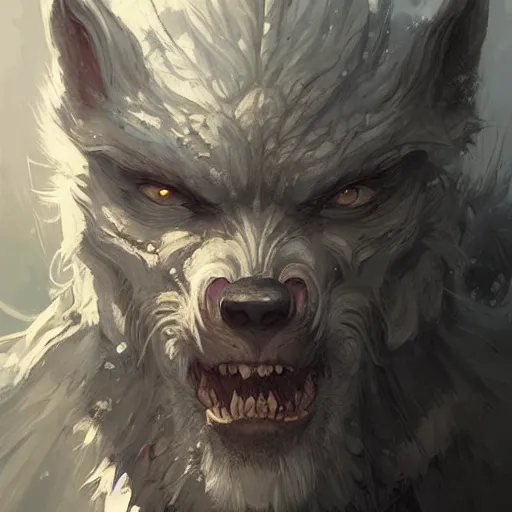 Prompt: a portrait of a grey old man werewolf dragon dragon dragon dragon dragon dragon dragon dragon dragon dragon dragon dragon, epic fantasy art by Greg Rutkowski