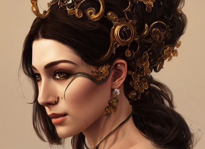 Image similar to masked, perfectly-centered-Portrait of the most beautiful woman on the planet , intricate, highly detailed, artstation, concept art, concept render, octane, redshift, smooth, sharp focus, illustration,award-winning, Unreal Engine 5, 8K, art by artgerm and greg rutkowski and alphonse mucha