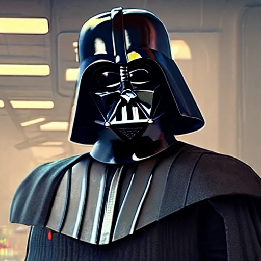 Prompt: darth vader with augmentations cyberpunk 2 0 7 7