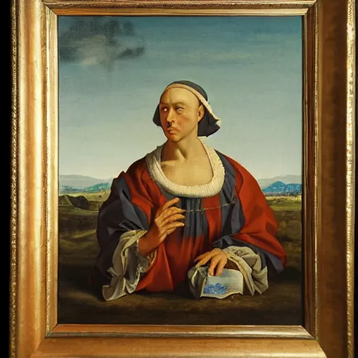 Image similar to original oil painting by alessandro allori