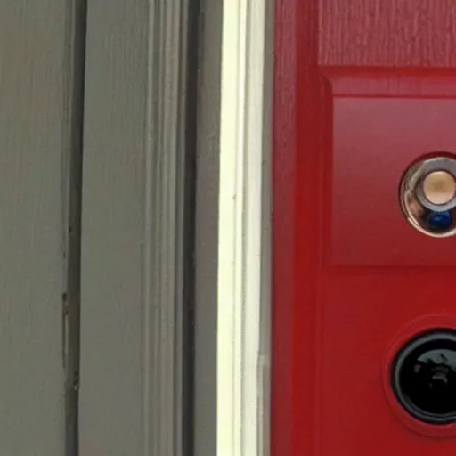 Prompt: monster seen on doorbell security camera
