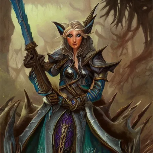 Image similar to llanowar elves, fantasy art