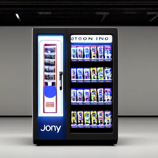 Image similar to award winning product photography of a vending machine designed by jony ive, studio lighting, white background, 8 k, ultra detailed,