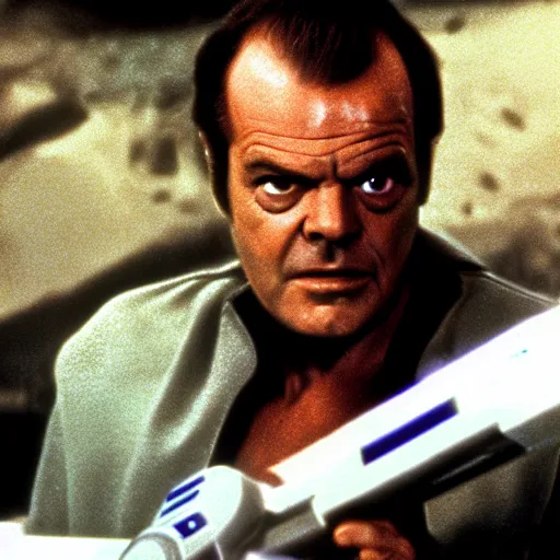 Image similar to jack nicholson in star wars